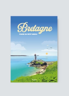 Affiche de Bretagne en bord de mer