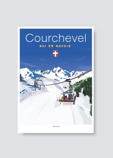 Affiches originales Courchevel Savoie